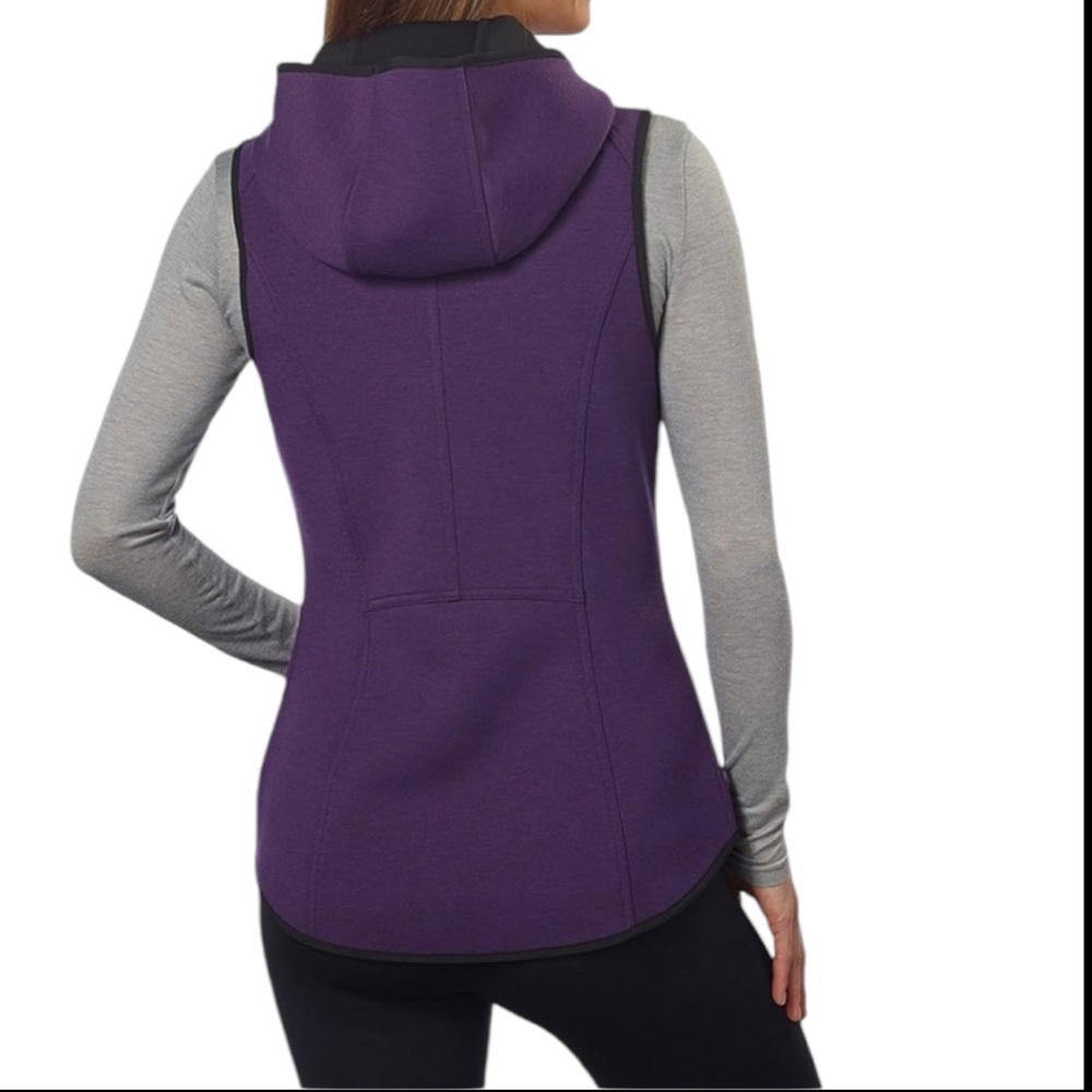 Purple Gerry Full Zip Hooded Vest, Size: Small, NWT - Picture 2 of 5
